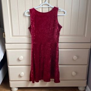 H&M red velvet dress, size 8